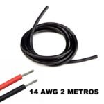 Cable eléctrico Silicona Flexible 14 AWG (Negro) 