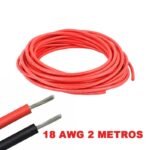 Cable eléctrico Silicona Flexible 18 AWG (Rojo)