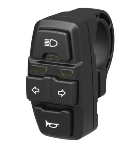 Botonera BSK321 con Intermitentes, luz y claxon - Cable 1,5M (Conector SM incluido)