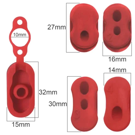 Gomas para Cables Patinete Xiaomi M365 / Pro Rojo