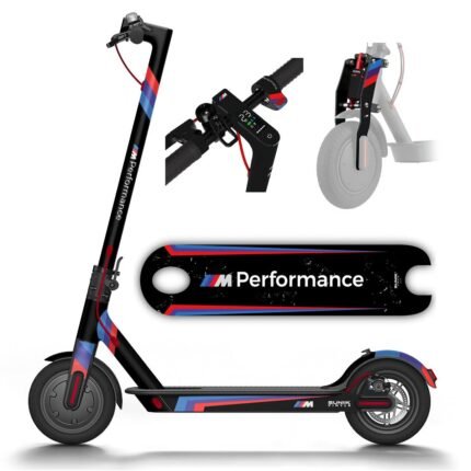 Vinilo para Xiaomi NEGRO - KIT COMPLETO (26 PEGATINAS) + BASE M365, 1S, Essential y MI3