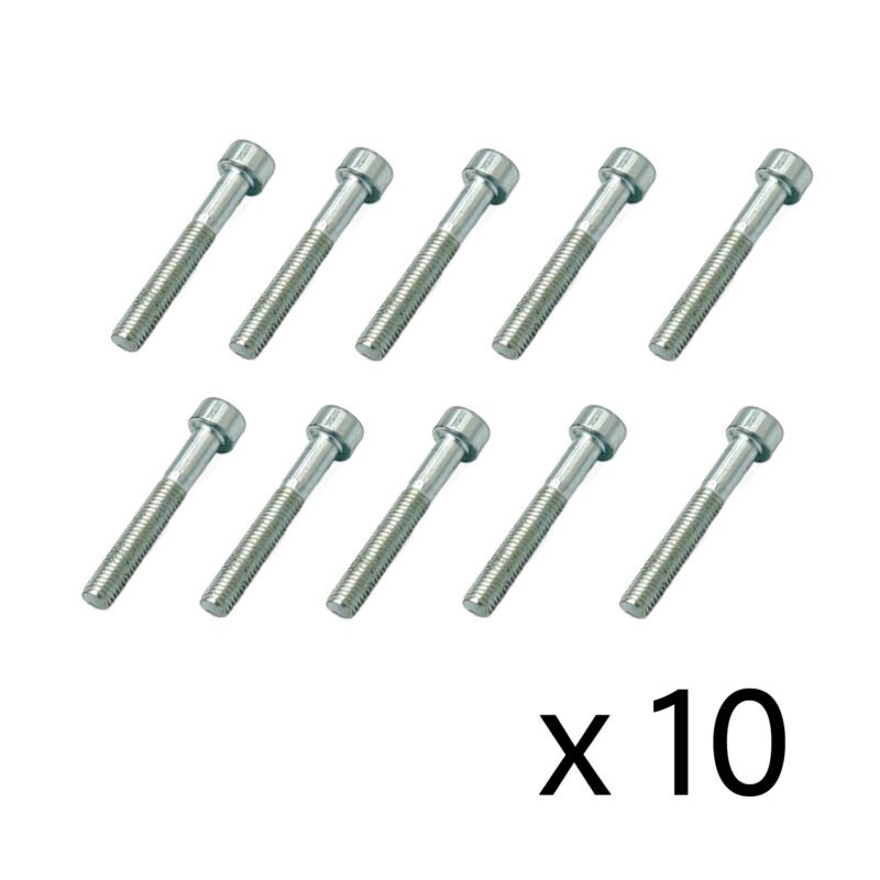 Set De 10 Arandelas Y Pernos De Aluminio Anodizado M6, Color Azul, Con Cabeza De 20x4 Mm Y Arandela De 19 Mm, Resistentes A La Corrosión
