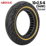 Rueda maciza 10x2,5-6 Amarilla (34MM)