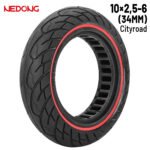 Rueda maciza 10x2,5-6 Roja (34MM)