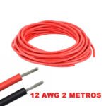 Cable eléctrico Silicona Flexible 12 AWG (Rojo)