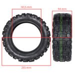Rueda Cubierta 11x3 offroad (90/65-6,5) Tubeless (con gel antipinchazo)