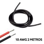 Cable eléctrico Silicona Flexible 10 AWG (Negro) 