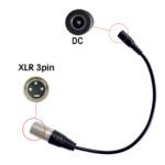 Cable conversor DC a XLR 3 Pines
