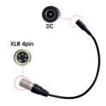 Cable conversor DC a XLR 4 Pines