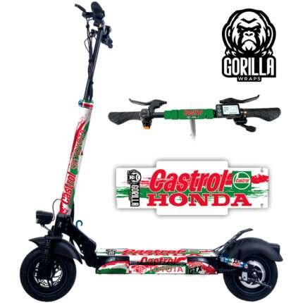 Vinilo + base antideslizante para Smartgyro Rockway, Speedway y Crossover - Castrol