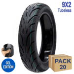 Rueda cubierta 9x2-6,1 con gel antipinchazo  - 20 unidades