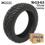 Rueda cubierta 10x2,5-6,5 tubeless offroad  - 10 unidades