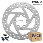 Disco de freno 120mm para Cecotec Outsider / Bongo serie A y similares  (6H -44MM) - 10 unidades