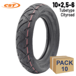 Rueda Cubierta 10x2,5-6  Tubetype - 10 unidades