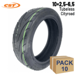 Rueda Cubierta 10x2,5-  6,5 Tubeless  - 10 unidades