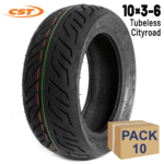 Rueda Cubierta CST 10x3-6Tubeless - 10 unidades