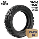Rueda Cubierta semi-taco 10x3-6 (255x80)  - 10 unidades