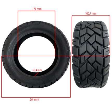 Rueda cubierta 100/55-7 Tubeless Offroad