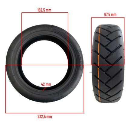 Rueda cubierta 60/70-6,5 Tubeless Cityroad para Xiaomi 5/mi4 (2gen)