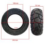 Rueda Cubierta offroad 10x3-6 (255x80) 80/65-6 Tubeless