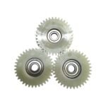 Engranaje de Motor de bicicleta eléctrica, embrague de 35 dientes, moldeado por inyección integrado, engranaje helicoidal para engranaje de Motor de 500W