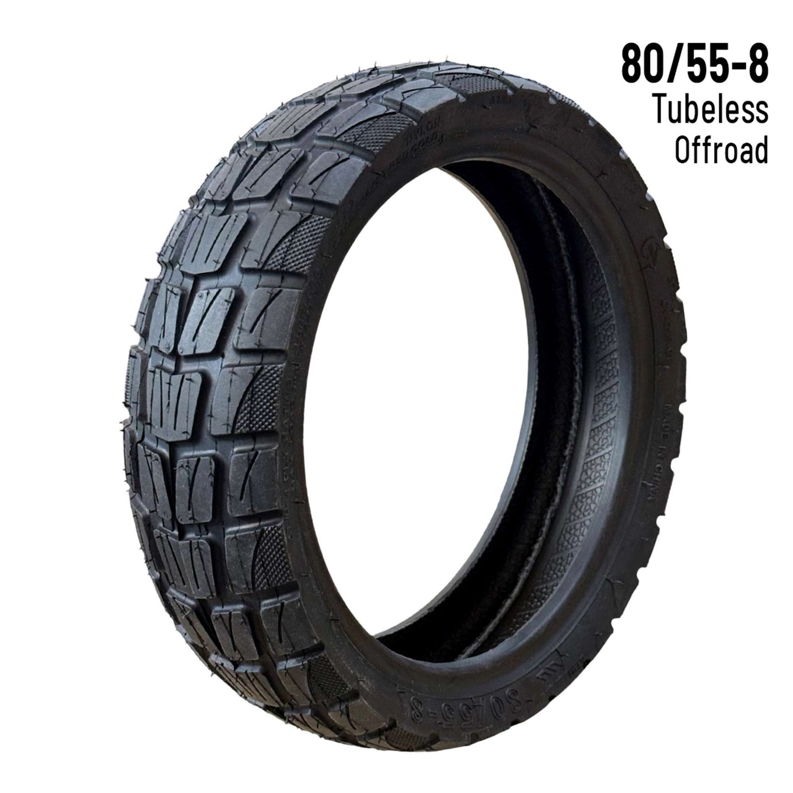 8055-8.jpg Rueda cubierta 80/55-8 Tubeless Offroad - Navee XT5 - Imagen 1