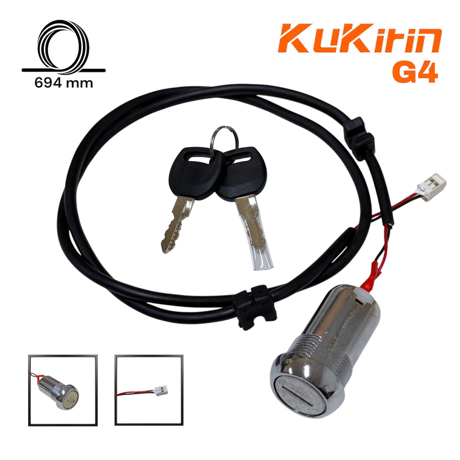Photoroom_20260515_124225.jpg Llave de Encendido Modelo B Para Patinete Kukirin G4 - Imagen 1