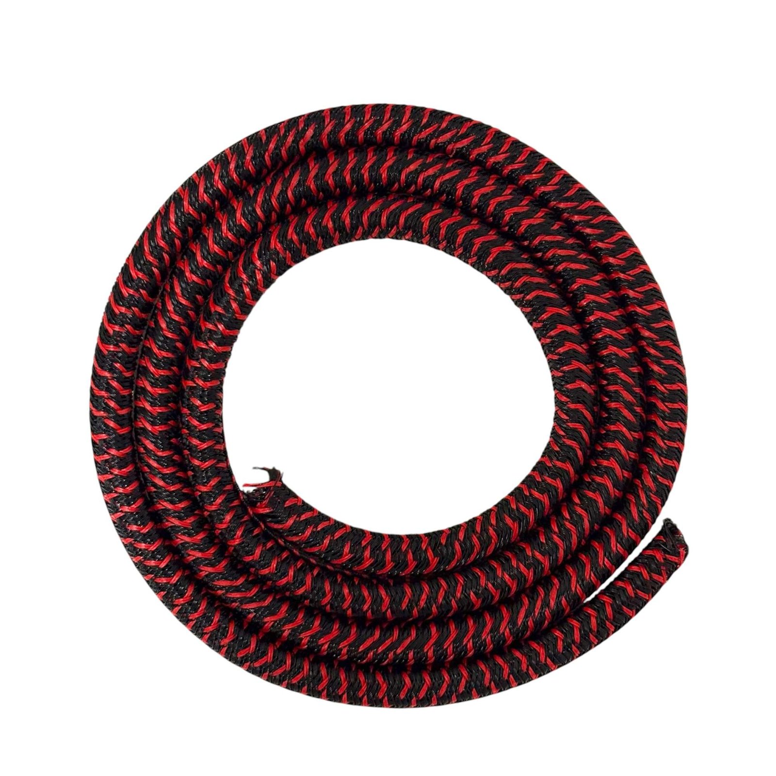Photoroom_20260607_115351.jpg Cubre Cable CJ Racing Negro y Rojo 1 Metro - Imagen 1