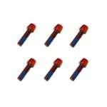 Tornillos Para La Potencia Manillar Rojo (Pack 6 unidades)