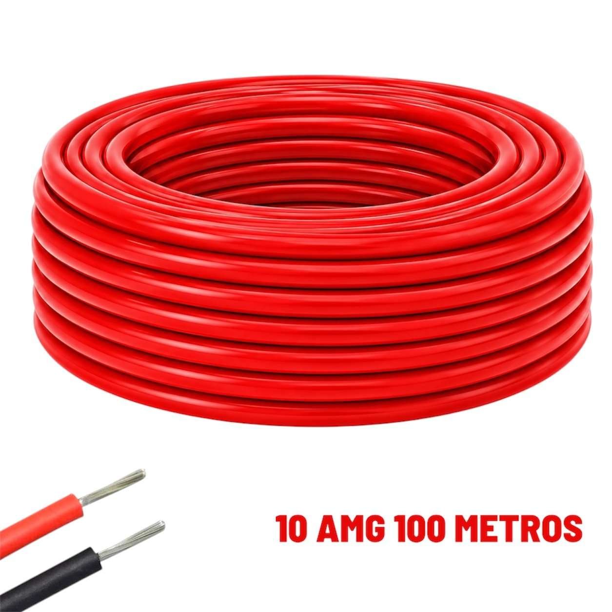 10AWGR.jpg Cable eléctrico Silicona Flexible 10 AWG (Rojo) 100 Metros - Imagen 1