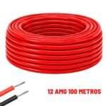 Cable eléctrico Silicona Flexible 12 AWG (Rojo)