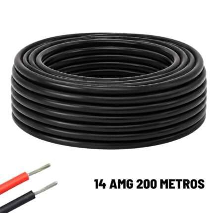 Cable eléctrico Silicona Flexible 14 AWG (Negro) 