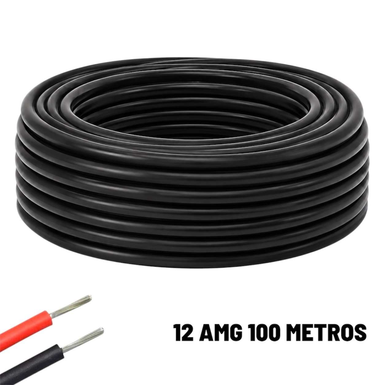 16AWGN.jpg Cable eléctrico Silicona Flexible 12 AWG (Negro) 100 Metros - Imagen 1