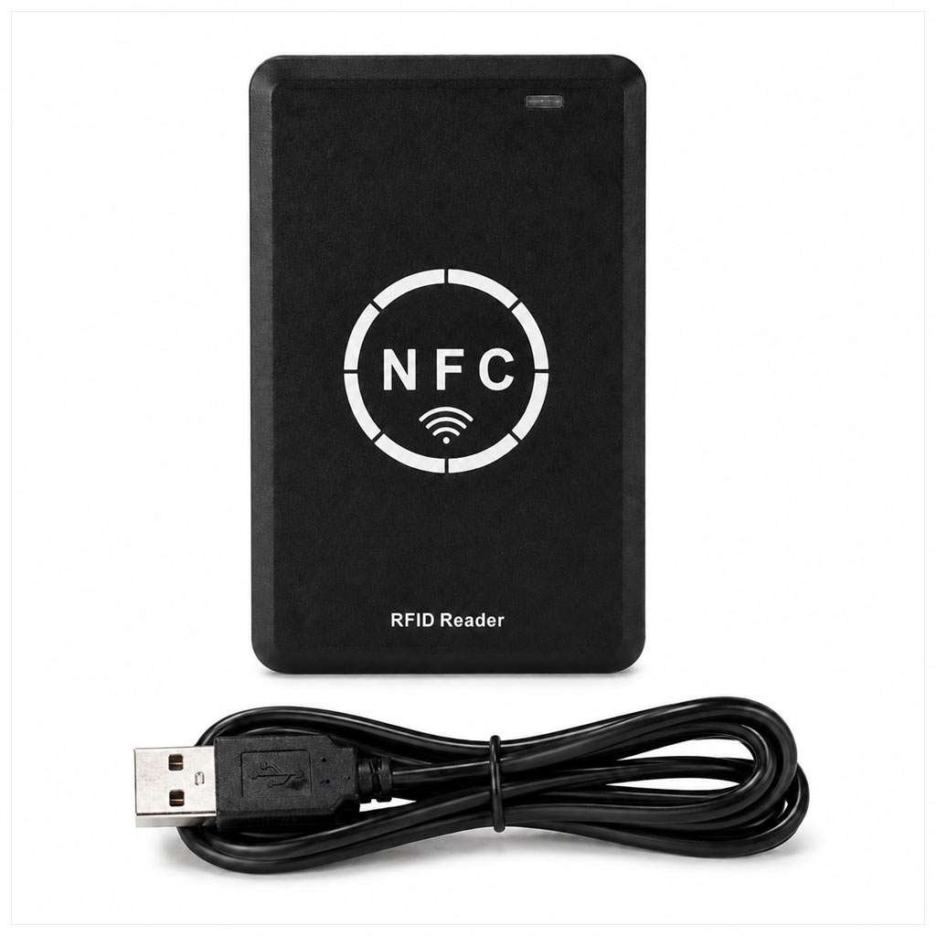 copia-nfc.jpg Copiador Duplicador RFID 13.56mhz, Lector y Grabador de Tarjetas Inteligentes NFC - Imagen 1