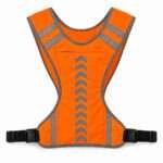 Chaleco Reflectante Ajustable con Bolsillo Naranja