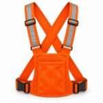 Chaleco Reflectante Ajustable con Bolsillo Naranja