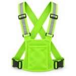 Chaleco Reflectante Ajustable con Bolsillo Verde
